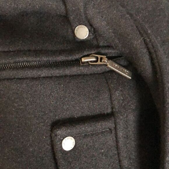 Calvin Klein mid length coat black size Medium - Picture 8 of 8